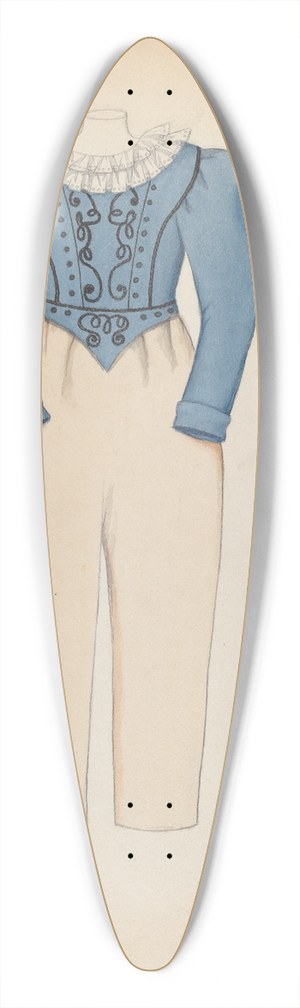 Dorothy Gernon - Boys Suit 39.3 inch art pintail longboard deck