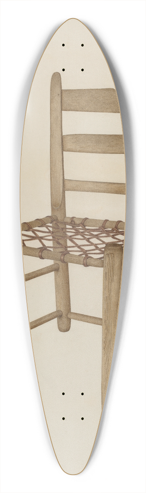 Dorothy Johnson - Braided Rawhide Bottom Chair 39.3 inch art pintail longboard deck