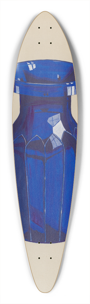 Dorothy Posten - Cobalt Vase 39.3 inch art pintail longboard deck