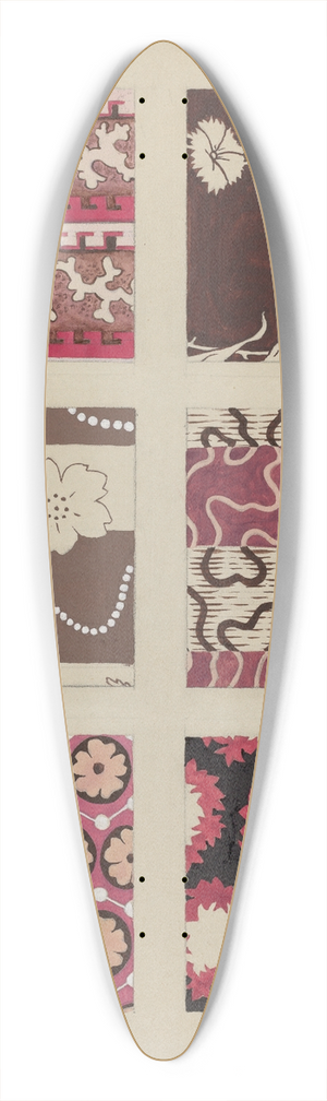 Dorothy Posten - Materials from Quilt 39.3 inch art pintail longboard deck