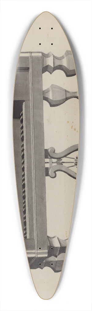 Dorothy Posten - Piano 39.3 inch art pintail longboard deck