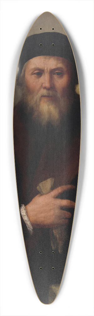 Dosso Dossi - Portrait of a gentleman 39.3 inch art pintail longboard deck