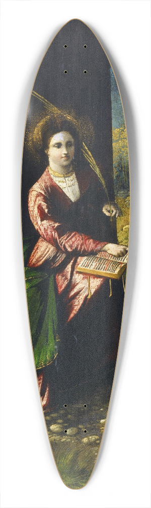 Dosso Dossi - Saint Lucretia 39.3 inch art pintail longboard deck