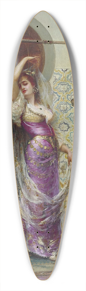 douard Frdric Wilhelm Richter - Preparing For The Performance 39.3 inch art pintail longboard deck