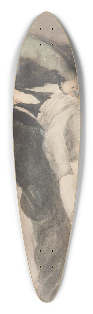 douard Manet - Copy of Reclining Young Woman in SpanishCostume 39.3 inch art pintail longboard deck