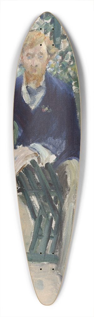 douard Manet - George Moore in the Artists Garden 39.3 inch art pintail longboard deck