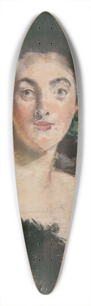 douard Manet - Lady in fur 39.3 inch art pintail longboard deck
