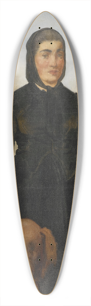 douard Manet - La Femme aux chiens 39.3 inch art pintail longboard deck