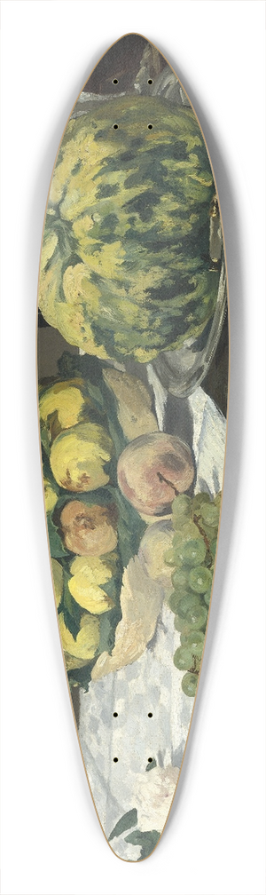 douard Manet - Still Life with Melon and Peaches 39.3 inch art pintail longboard deck douard Manet - Still Life with Melon and Peaches 39.3 inch art pintail longboard deck