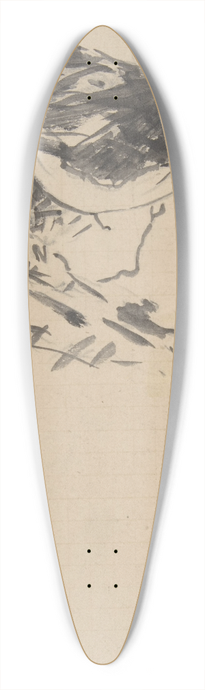 douard Manet - Suzanne Manet at Bellevue 39.3 inch art pintail longboard deck