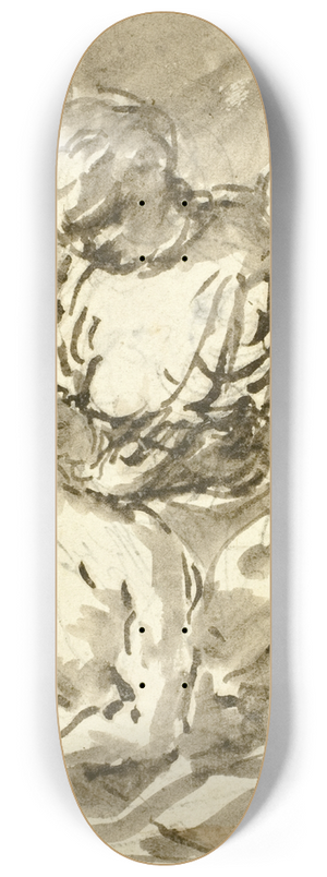 Abraham Bloemaert - Caritas Romana 8.25 inch art skate deck