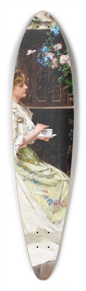 douard Menta - Break of the painter in her studio 39.3 inch art pintail longboard deck