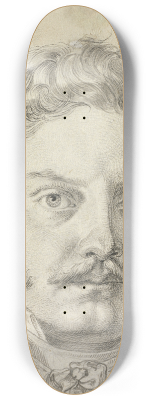 Carl Barth - Portrait of Peder Hjort 8.25 inch art skate deck