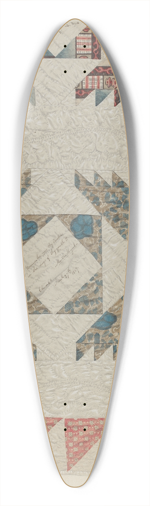 Douglas Campbell - Pieced Quilt 39.3 inch art pintail longboard deck