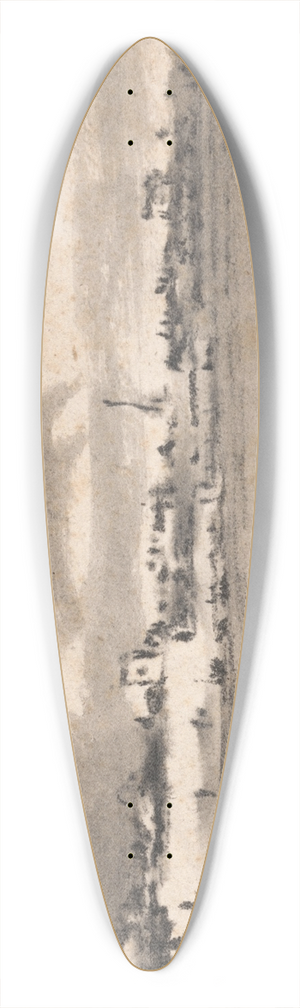 Dr. Thomas Monro - Composition: Italian Seascape Effect 39.3 inch art pintail longboard deck