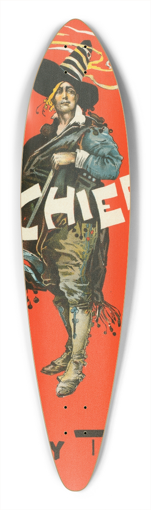 Dudley Hardy - The Chieftain 39.3 inch art pintail longboard deck