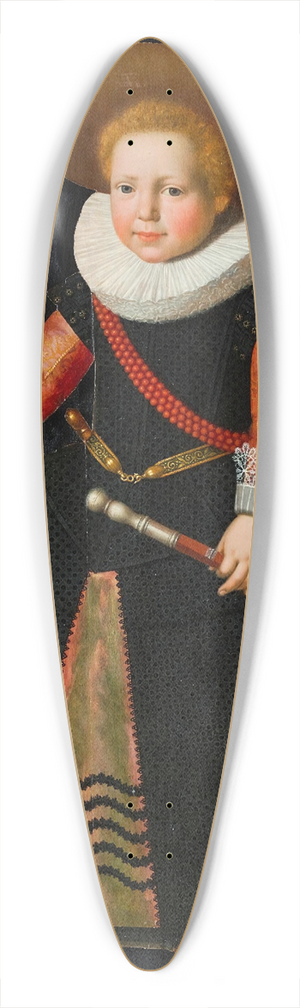 Dutch School - A Portrait Of A Young Boy 39.3 inch art pintail longboard deck