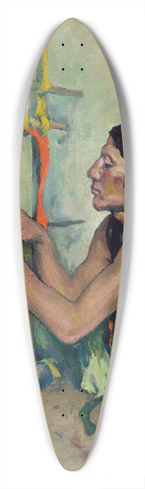 Eanger Irving Couse - The Weaver 39.3 inch art pintail longboard deck
