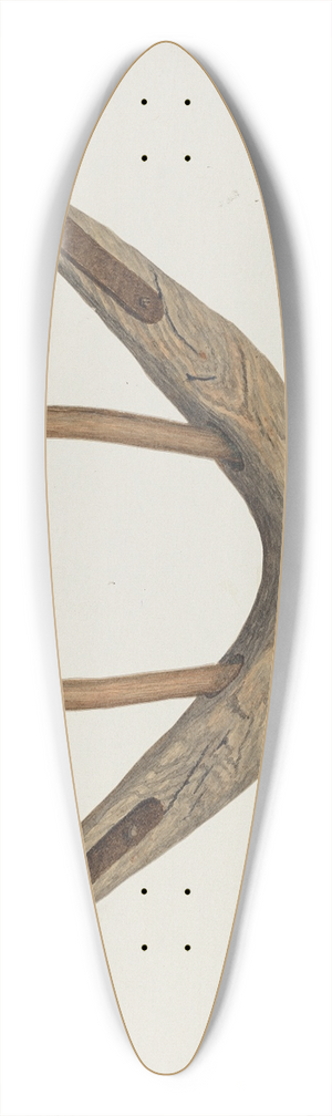 Earl Butlin - Oxen Yoke 39.3 inch art pintail longboard deck