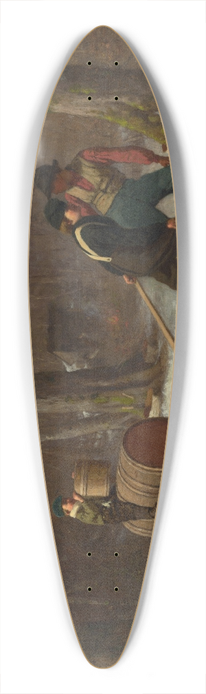 Eastman Johnson - On Their Way to Camp 39.3 inch art pintail longboard deck