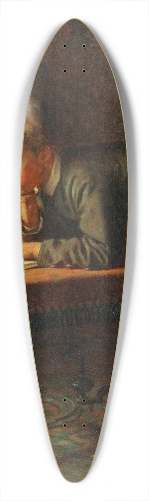Eastman Johnson - Reading Boy 39.3 inch art pintail longboard deck