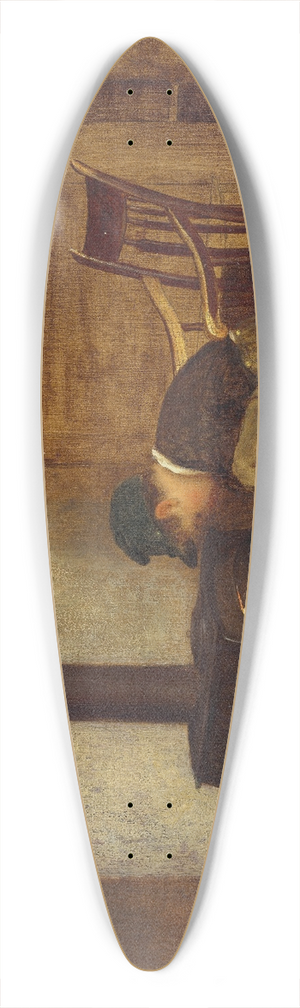 Eastman Johnson - The Early Scholar 39.3 inch art pintail longboard deck