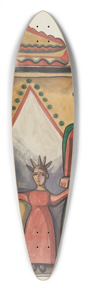 E. Boyd - Bulto  Holy Family 39.3 inch art pintail longboard deck
