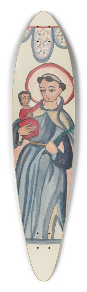 E. Boyd - Panel from Altar Piece of San Antonio 39.3 inch art pintail longboard deck