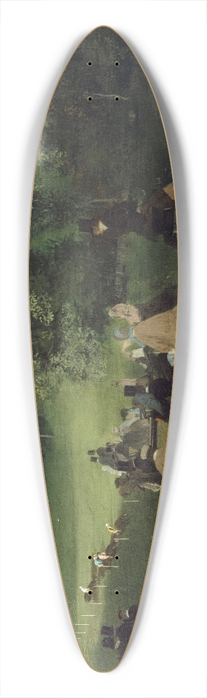 Edgar Degas - At the Racecourse (The Races) 39.3 inch art pintail longboard deck