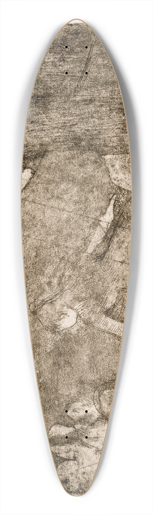 Edgar Degas - Aux Ambassadeurs 39.3 inch art pintail longboard deck