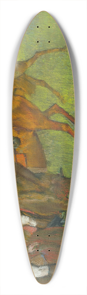 Edgar Degas - Before the Race 39.3 inch art pintail longboard deck