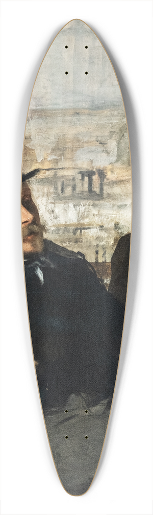 Edgar Degas - Degas and variste de Valernes 39.3 inch art pintail longboard deck Edgar Degas - Degas and variste de Valernes 39.3 inch art pintail longboard deck