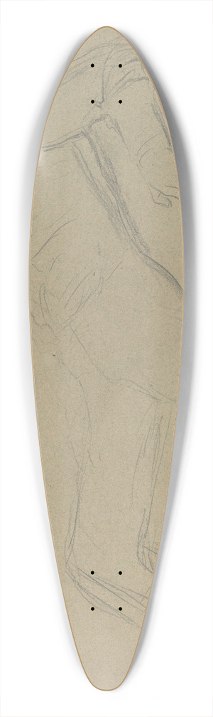 Edgar Degas - Fallen Jockey (study for Scene from the Steeplechase  The Fallen Jockey) II 39.3 inch art pintail longboard deck
