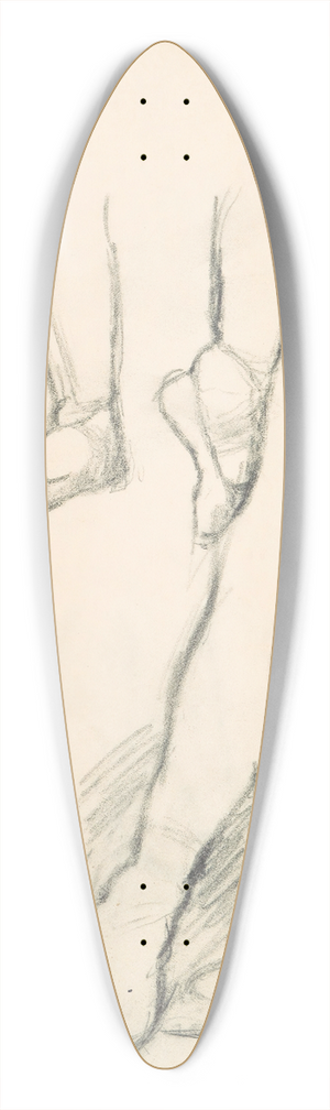 Edgar Degas - Figure Studies 11 39.3 inch art pintail longboard deck Edgar Degas - Figure Studies 11 39.3 inch art pintail longboard deck