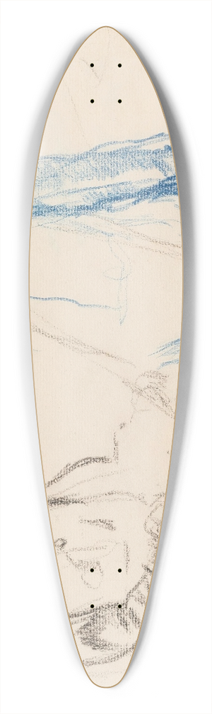 Edgar Degas - Jockeys 39.3 inch art pintail longboard deck