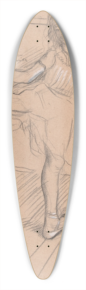 Edgar Degas - Little Girl Practicing at the Bar 39.3 inch art pintail longboard deck