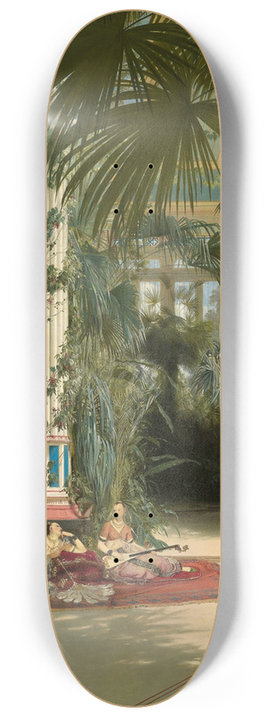 Carl Blechen - The Interior of the Palm House on the Pfaueninsel Near Potsdam 8.25 inch art skate deck Carl Blechen - The Interior of the Palm House on the Pfaueninsel Near Potsdam 8.25 inch art skate deck