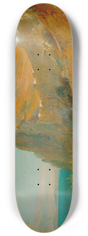 Carl Blechen - Tiberius rocks at Capri 8.25 inch art skate deck