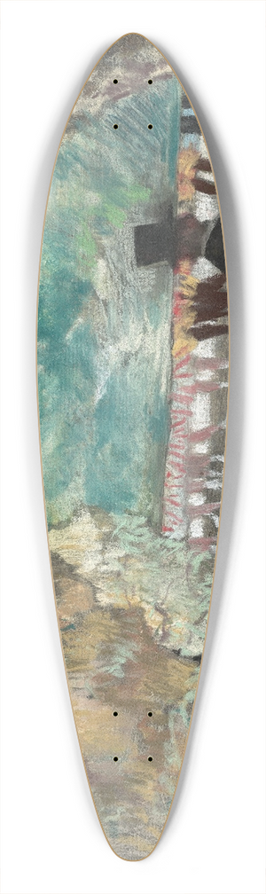 Edgar Degas - The Curtain 39.3 inch art pintail longboard deck