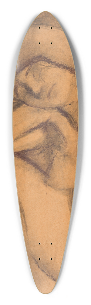 Edgar Degas - tude de Nu 39.3 inch art pintail longboard deck