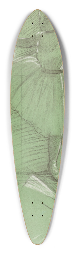 Edgar Degas - Two Studies of Dancers 39.3 inch art pintail longboard deck
