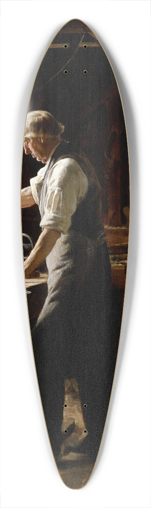 Edgar Melville Ward - The Blockmaker 39.3 inch art pintail longboard deck
