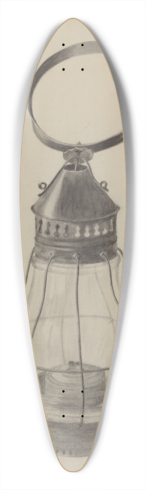 Edith Magnette - Lantern 39.3 inch art pintail longboard deck