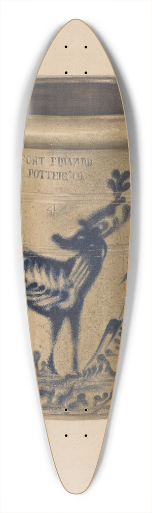 Edith Miller - Crock 39.3 inch art pintail longboard deck