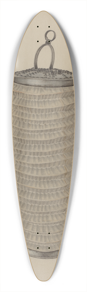 Edith Miller - Lantern 39.3 inch art pintail longboard deck