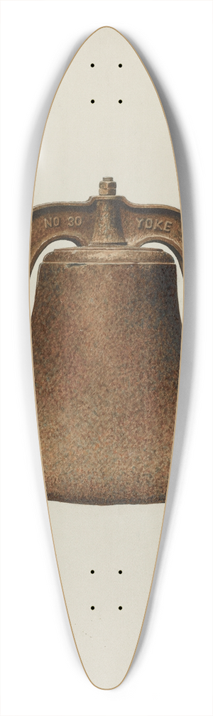 Edith Towner - Church Bell 39.3 inch art pintail longboard deck