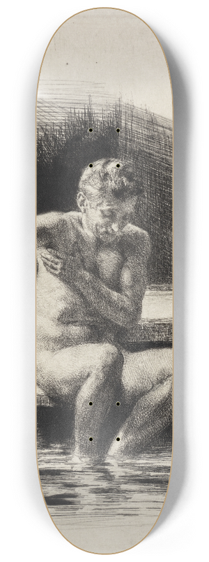 Carl Bloch - Den store badende mand 8.25 inch art skate deck Carl Bloch - Den store badende mand 8.25 inch art skate deck