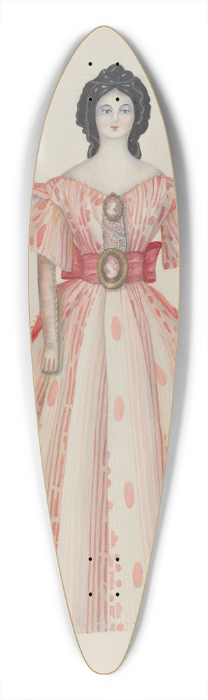 Edith Towner - Doll  Eugenia 39.3 inch art pintail longboard deck