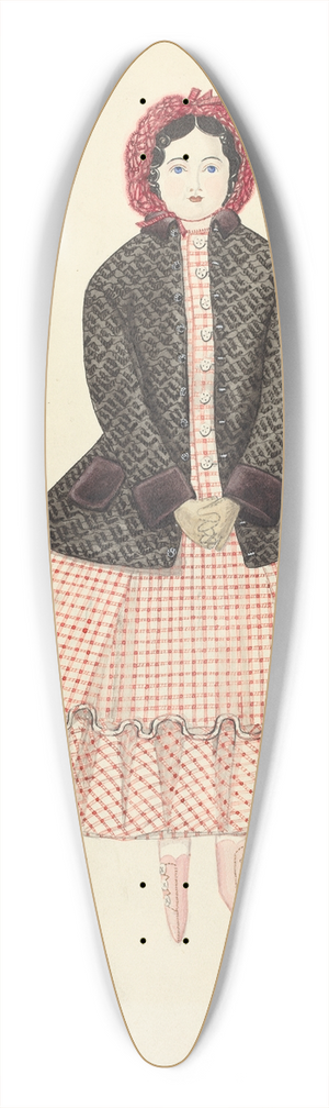 Edith Towner - Doll  Flora Richardson 39.3 inch art pintail longboard deck