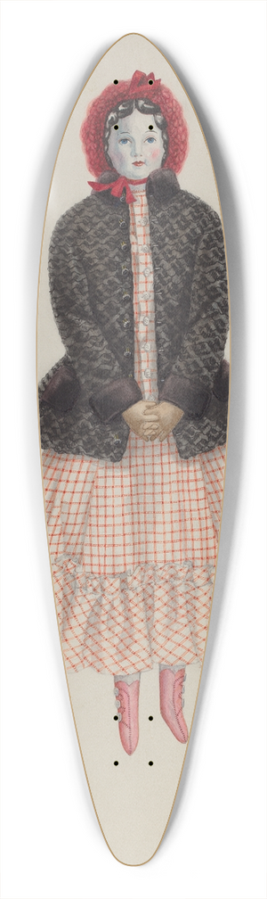 Edith Towner - Doll  Flora Richardson 39.3 inch art pintail longboard deck
